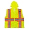 2W International Hi-Vis Hooded Safety Vest M Class 2 H Back, , Zipper 6 Pockets, 1 Mic Tab HM7048C-2 - alternate 1